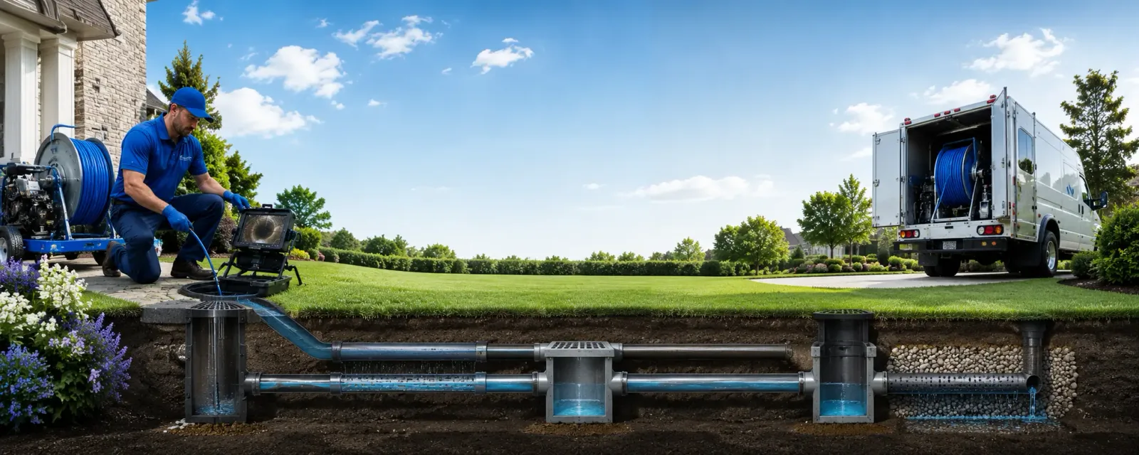 Outdoor drain cleaning information for Harrah, OK